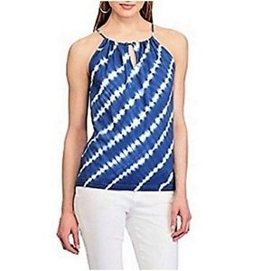 CHAPS by Ralph Lauren Sleeveless Tie Dye Top Sz L